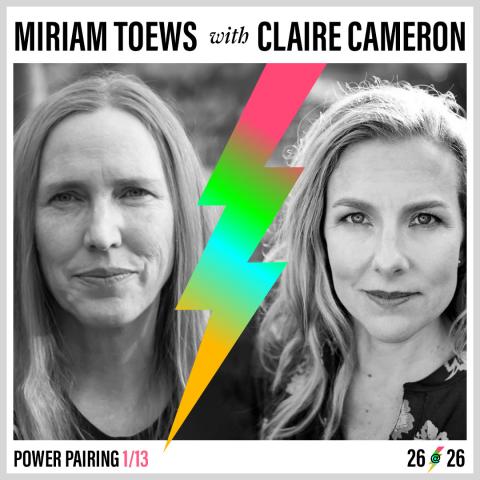 Miriam Towes with Claire Cameron